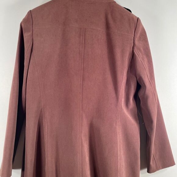 CHOCOLATE ULTRA SUEDE PANTS SUIT by TALBOTS SIZE 8 - Picture 6 of 11